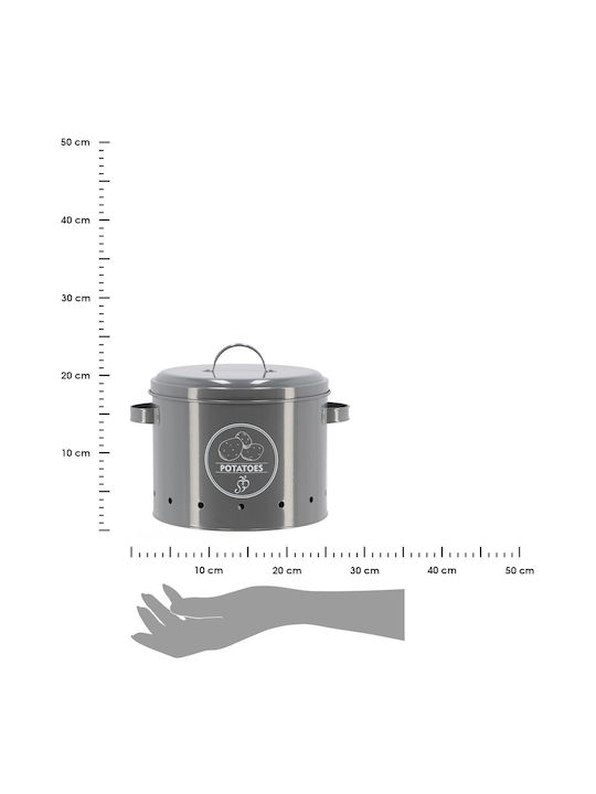 Esschert Design Allgemeine Verwendung Glas mit Deckel Grau 6000ml