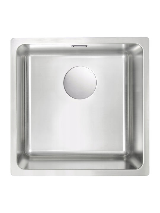 Deante Sink Υποκαθήμενος Νεροχύτης Inox Brushed Μ44xΠ44cm Γκρι