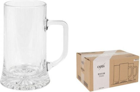 ONIS Σετ Ποτήρια Μπύρας από Γυαλί 520ml 6τμχ
