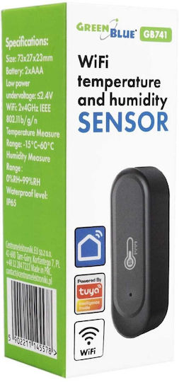 Green Blue Temperature - Humidity Battery Wi-Fi