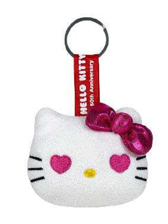 Softies Hello Kitty Plush Keychain 10x8cm 4 Colours Light Blue Bow