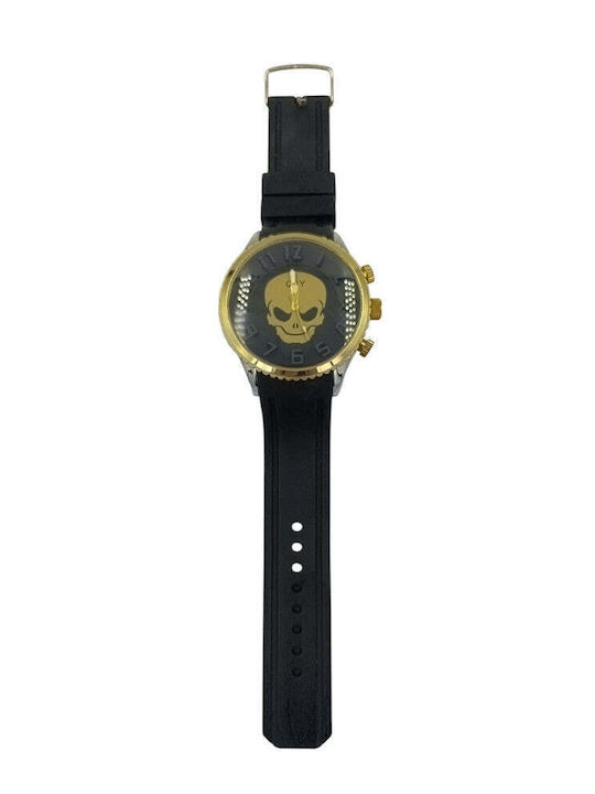 Damenuhr 45mm Batterie mit Gummi Armband