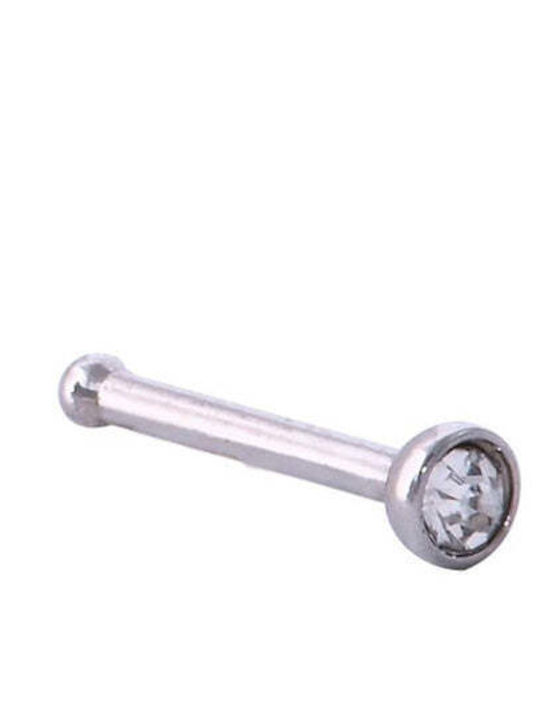 Asimi Body Piercing Обеца за нос от стомана 0.8mm сребриста