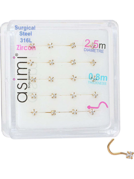 Asimi Body Piercing 1,5 Mm Обеца за нос от стомана