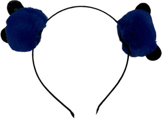 Hair Headband Pom Pom Red