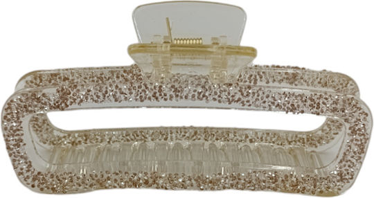 Hair Claw Clip With Rhinestones 13cm 4 Colours Black