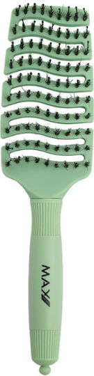 Max Pro Green Hair Brush