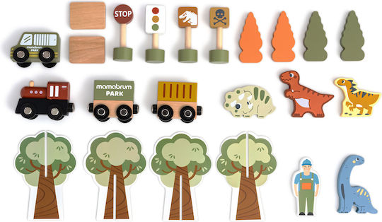 Mamabrum Spielset mit Holz Zug für 3+ Jahre