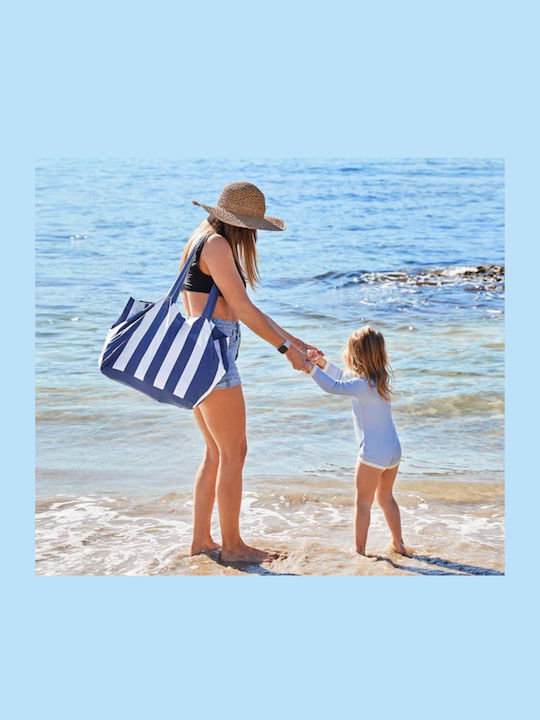 Stoff Strandtasche Beige