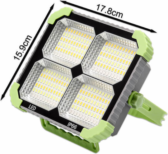 Waterproof Solar LED Flood Light Cold White with Remote Control IP66