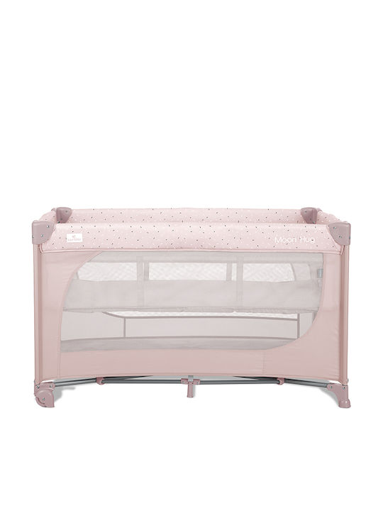 Lorelli Moon Hug One Touch Laufstall 2 Ebenen Mit Matratze Rosa