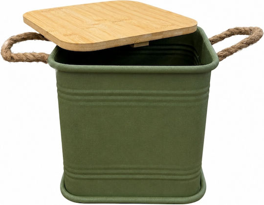 Metallisches Aufbewahrungsbox mit Deckel 26x26x26cm