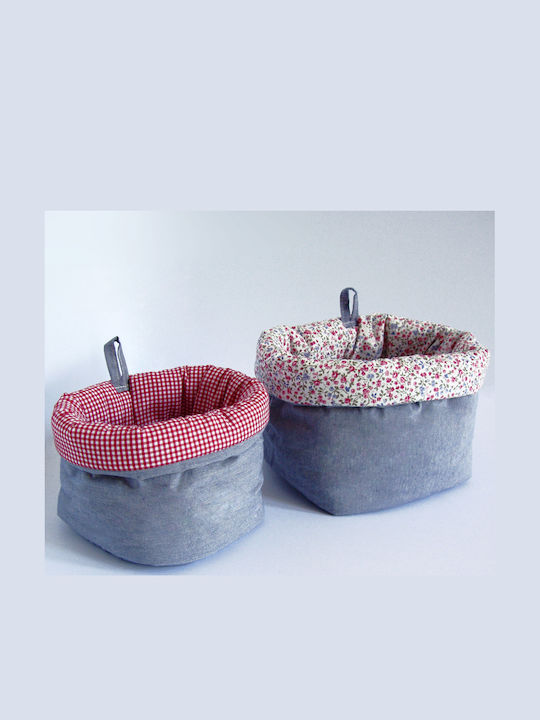 Fabric Multicolour Storage Basket 20x20x20cm