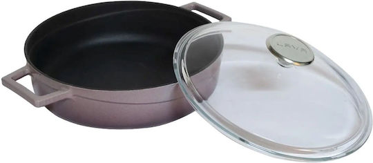 Lava Γλάσο Ρηχή Κατσαρόλα από Μαντέμι 3.5lt / 28cm