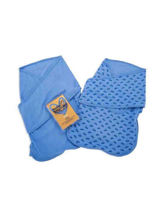 Blisssnug Swaddle Blanket Cotton Blue