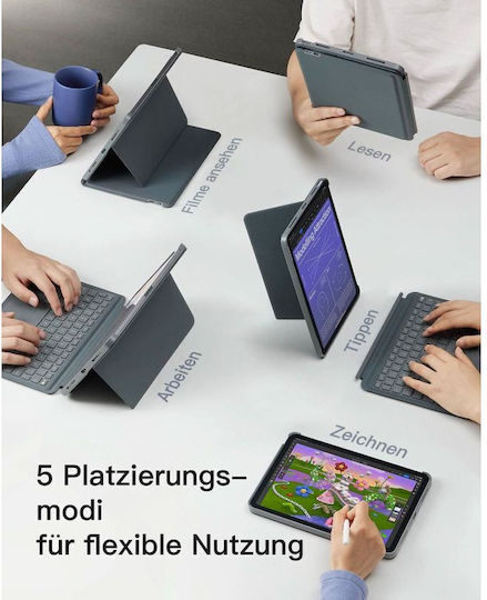 Inateck Flip Cover with Keyboard Grey (iPad 11)
