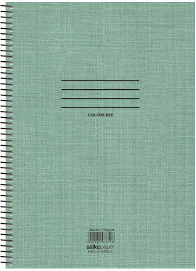 Salko Paper Spiral Ruled Notebook B5 5 Subjects Colorline