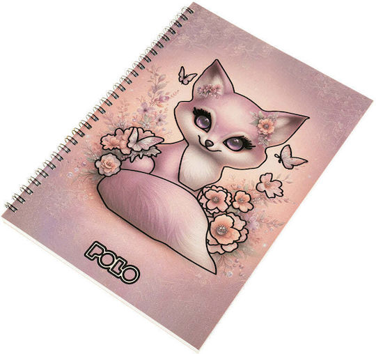 Polo Spiral Ruled Notebook B5 3 Subjects Gold