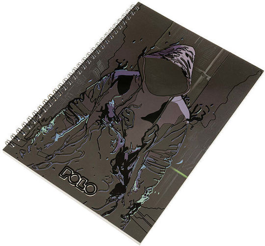 Polo Spiral Ruled Notebook B5 3 Subjects Gold