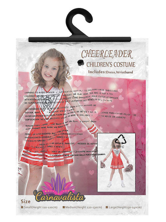 Karneval Kinderkostüm Cheerleader-Kleid
