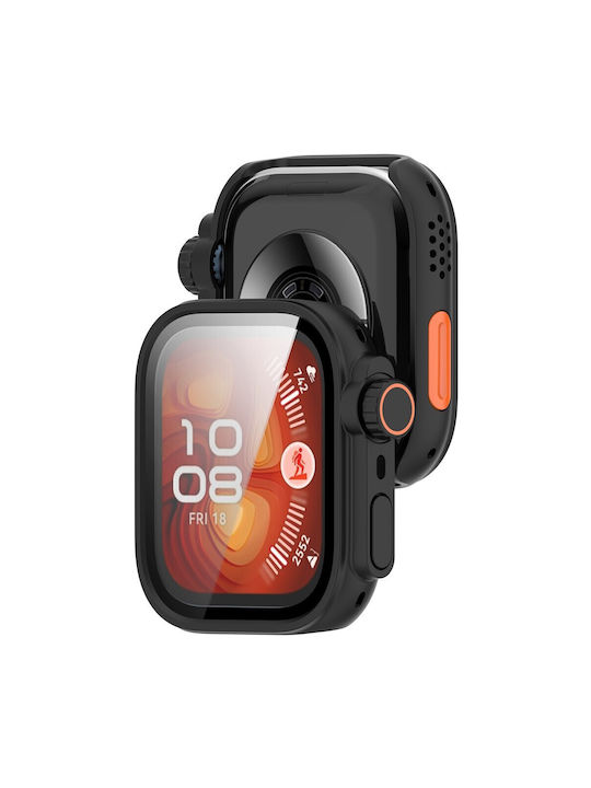 Πλαστική Θήκη με Τζαμάκι σε Μαύρο χρώμα για Huawei Watch Fit 5 Pro