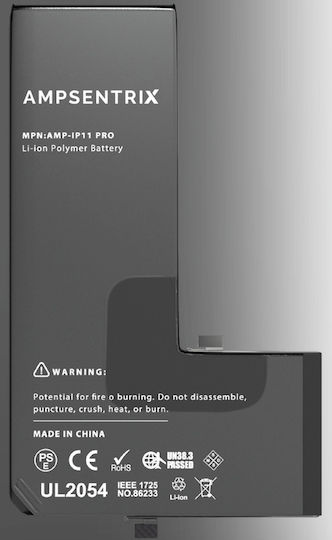 Replacement Battery Iphone 11 Pro Ampsentrix Basic