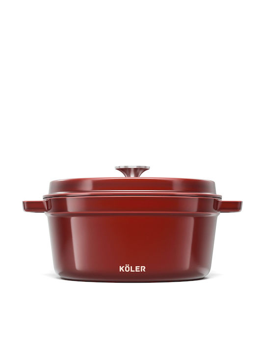 Koler Кръгла Чугунена Гастра 26cm 5lt