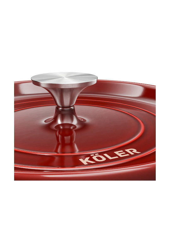 Koler Кръгла Чугунена Гастра 26cm 5lt