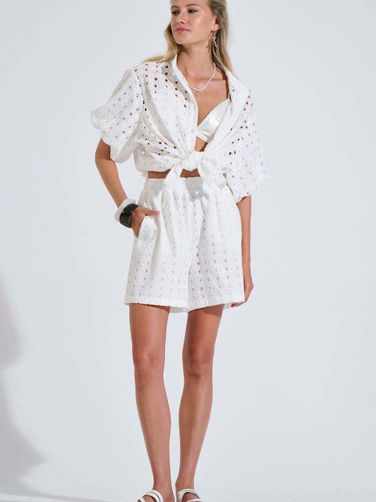 Women's White Shorts