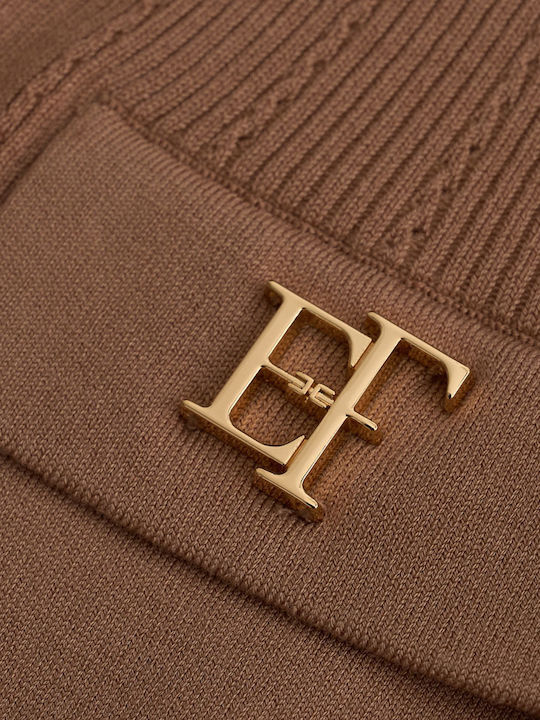 Elisabetta Franchi Bodysuit Tabac Brown Bk02b66e2-fk4