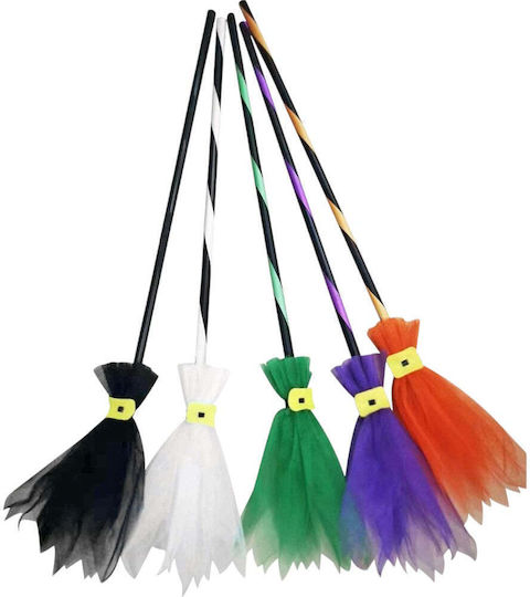 Colorful Carnival Broom Orange