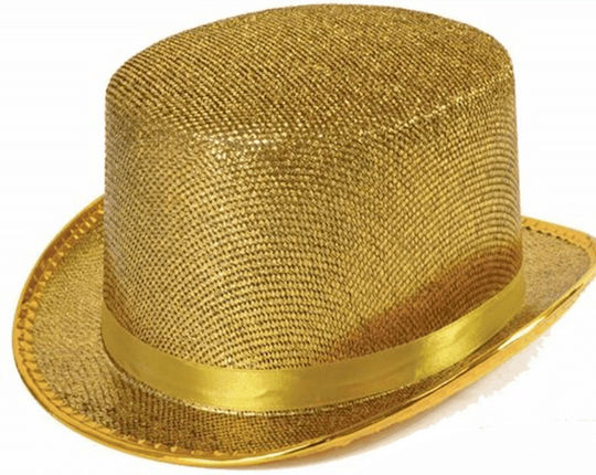 Half Top Hat 2 Colours Carnival Hat Gold A1325-2