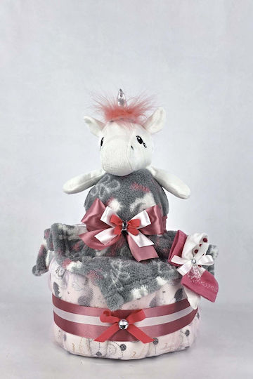 Dama Koupa Handmade Diaper Cake pentru Fetiță