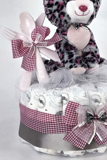 Dama Koupa Diaper Cake pentru Fetiță
