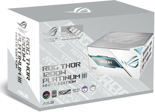 Asus ROG Thor 1200P3 1200W White Power Supply Full Modular 80 Plus Platinum