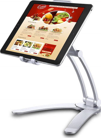 SPV Tabletständer für Schreibtisch bis 10,5 Zoll in Silber Farbe