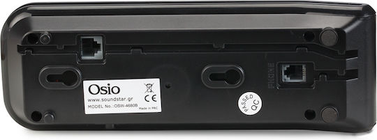 Osio Ενσύρματο Τηλέφωνο Γόνδολα Μαύρο OSW-4680B