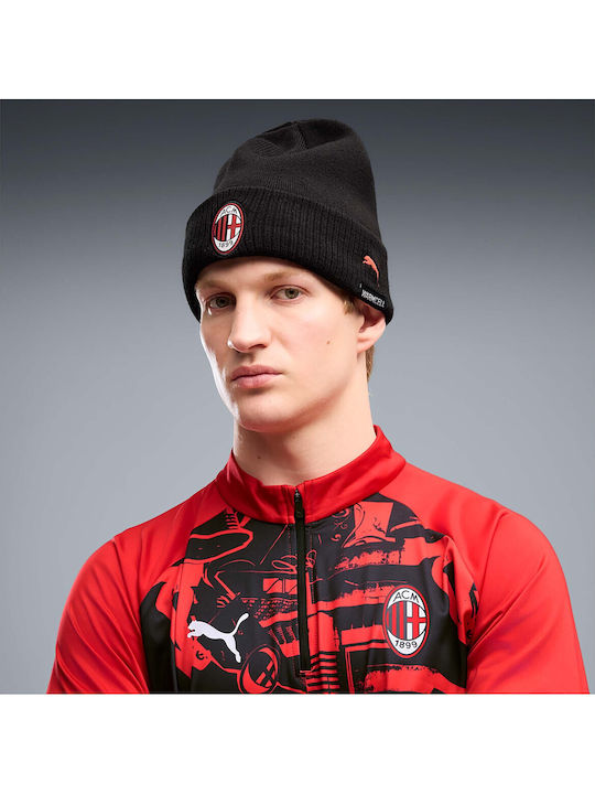 Beanie Unisex Σκούφος Πλεκτός σε Κόκκινο χρώμα