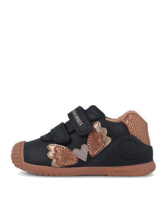 Kids Sneakers Anatomic with Hoop & Loop Closure Navy Blue