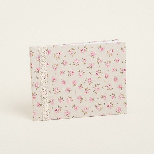 Beauty Home Wedding Wish Book Mini Floral Beige