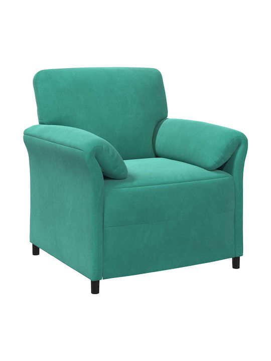 Velvet Turquoise Armchair 88x83x95cm