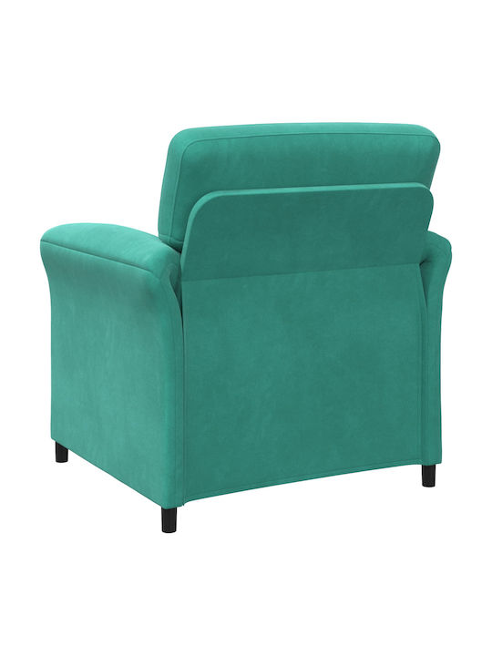 Velvet Turquoise Armchair 88x83x95cm