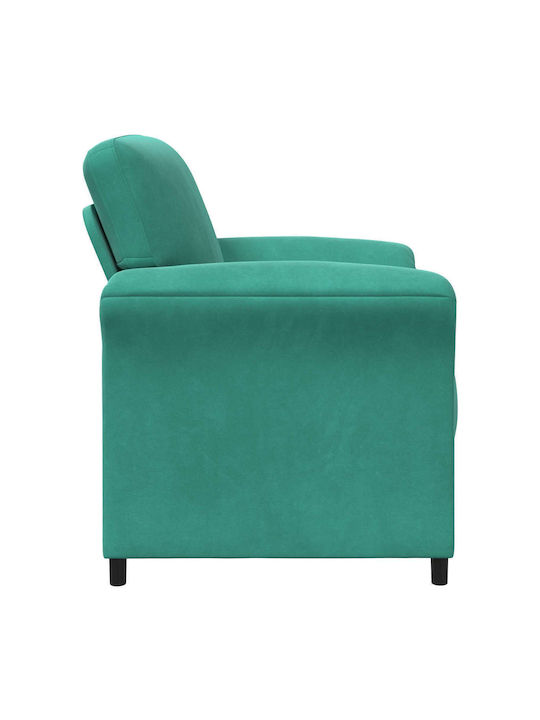 Velvet Turquoise Armchair 88x83x95cm