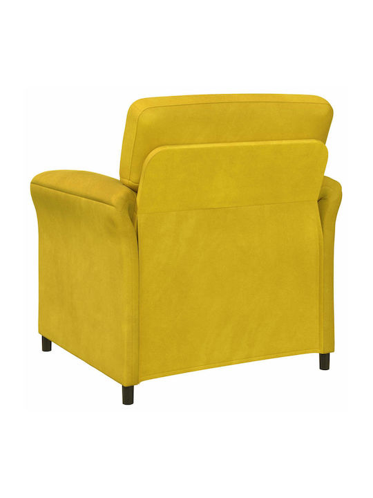 Sessel Aus Samt Gelb 88x83x95cm