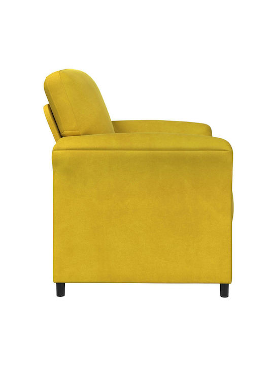 Sessel Aus Samt Gelb 88x83x95cm