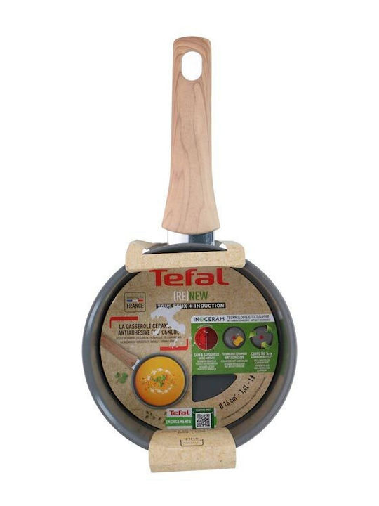 Tefal Κατσαρολάκι Γάλακτος από Αλουμίνιο 1.5lt / 16cm