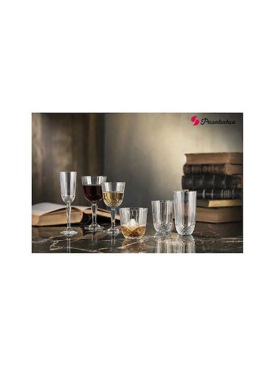 Espiel Diony Set Glasses for White Wine from Glass in White Colour 6 Pieces