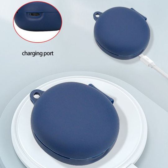 Θήκη Προστασίας Σιλικόνης Tpu Γάντζο Qcy T13 Anc 2 Dark Blue