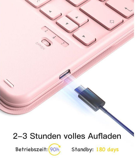 Inateck N0001 Rosa Bluetooth Tablet Hülle Klappdeckel für Ipad 11
