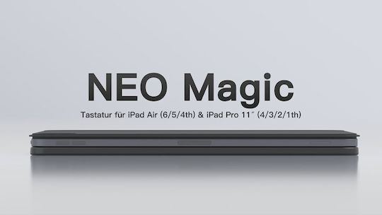 Inateck Magnetische Tablet Hülle Tastatur Ipad Air Pro 11" Qwertz Schwarz Kb09119